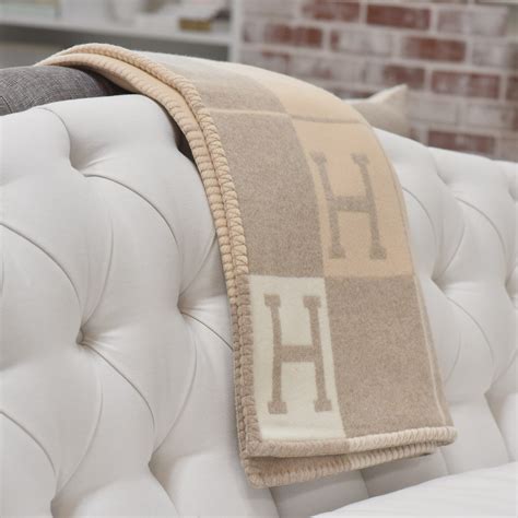 hermes avalon chamomile|HERMES Wool Cashmere Avalon III Blanket Coco .